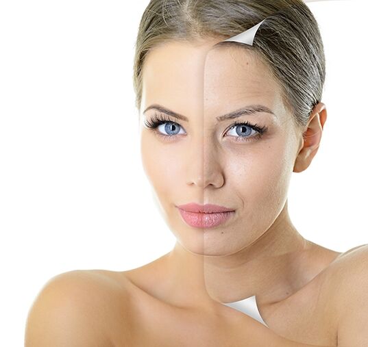 Facial skin renewal process at home