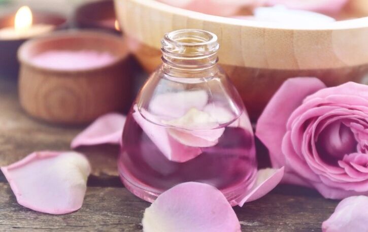 Cream from rose petals